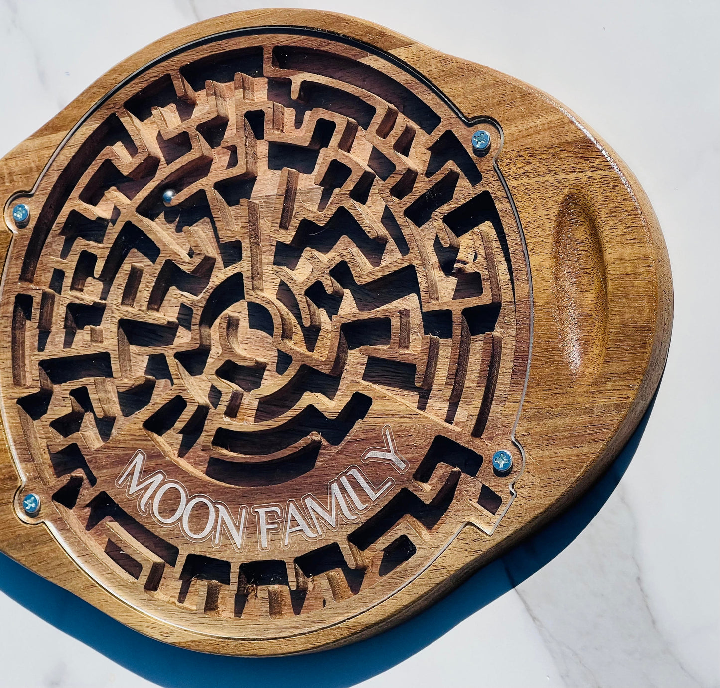 Engraved and Personalized Maze Game,  Wood Hand-Held Game, Family Gift Idea