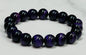 Dark Purple Tiger Eye Gemstone Bracelet, Handmade Beaded Bracelet, Men's, Women's, Unisex, Stretch, Stackable, Gift for Men or Women