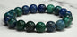 Blue and Green Azurite Gemstone Beaded Bracelet, Women's or Men's, Unisex Bead Jewelry, Gift for Her or Him